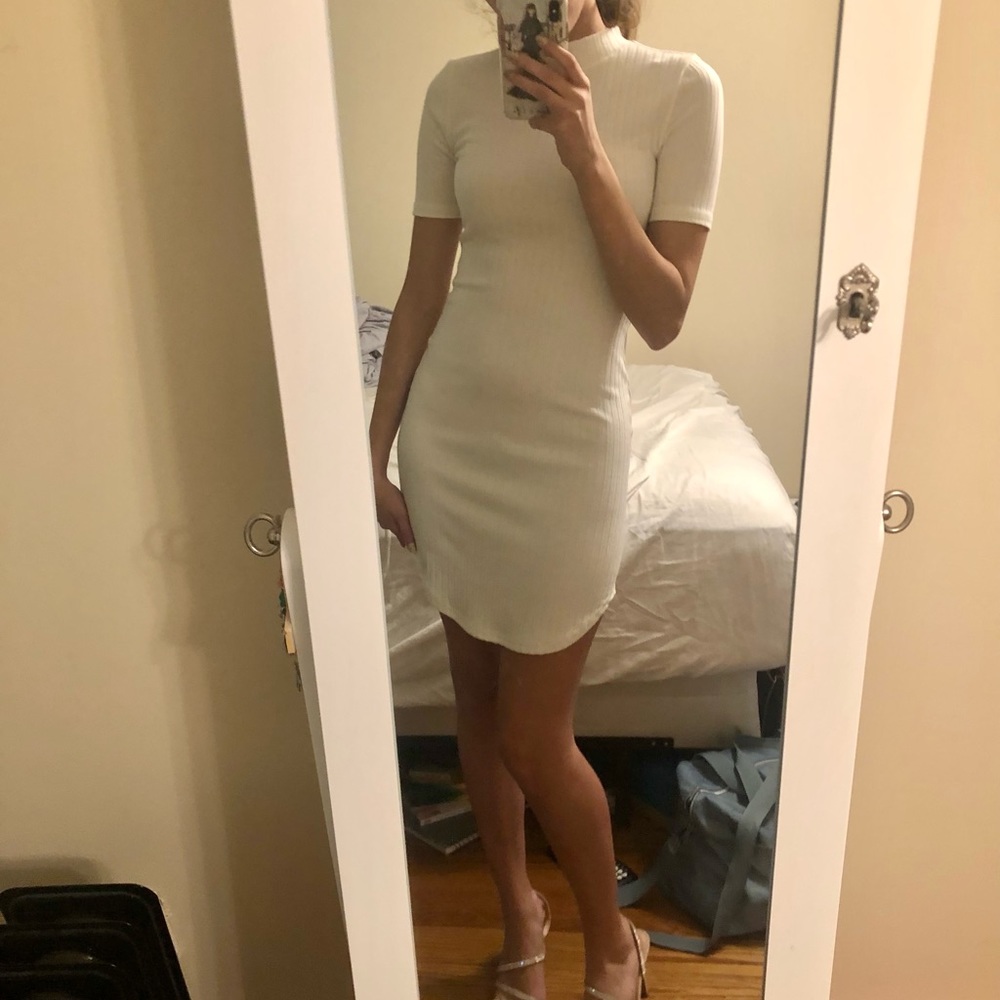 NWT Cream Forever 21 Fitted Dress